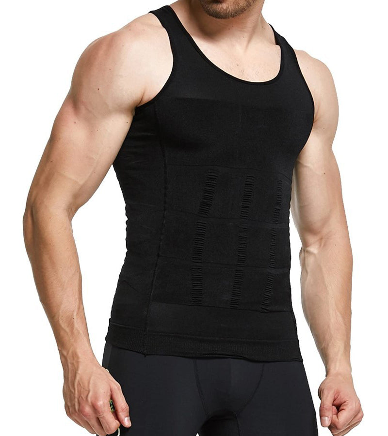 Slimly Men's Shapewear Vest - Goodbye Gut & Man Boobs!