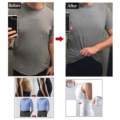 Slimly Men's Shapewear Vest - Goodbye Gut & Man Boobs!